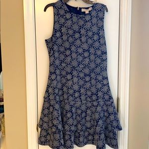 Michael Kors Shift Dress Navy/Wht Size P/M NWT